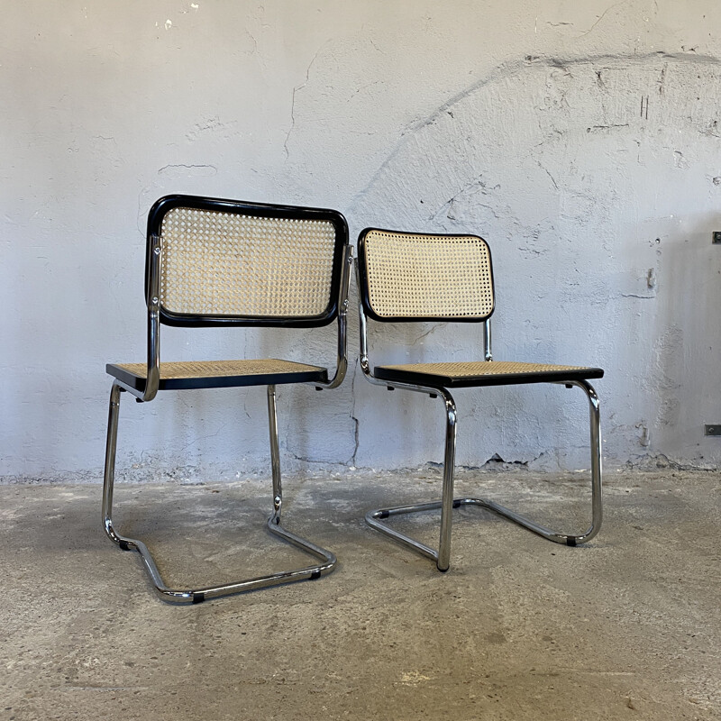 Paire de chaises vintage B22 de Marcel Breuer