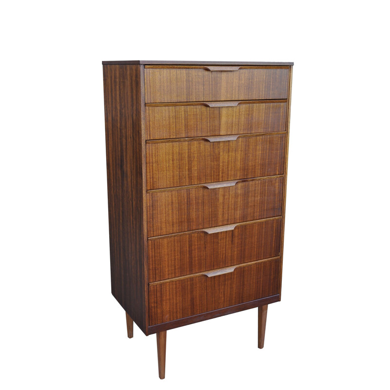 Vintage Teak Chest of Drawers by Frank Guille Austinsuite, UK 1960s