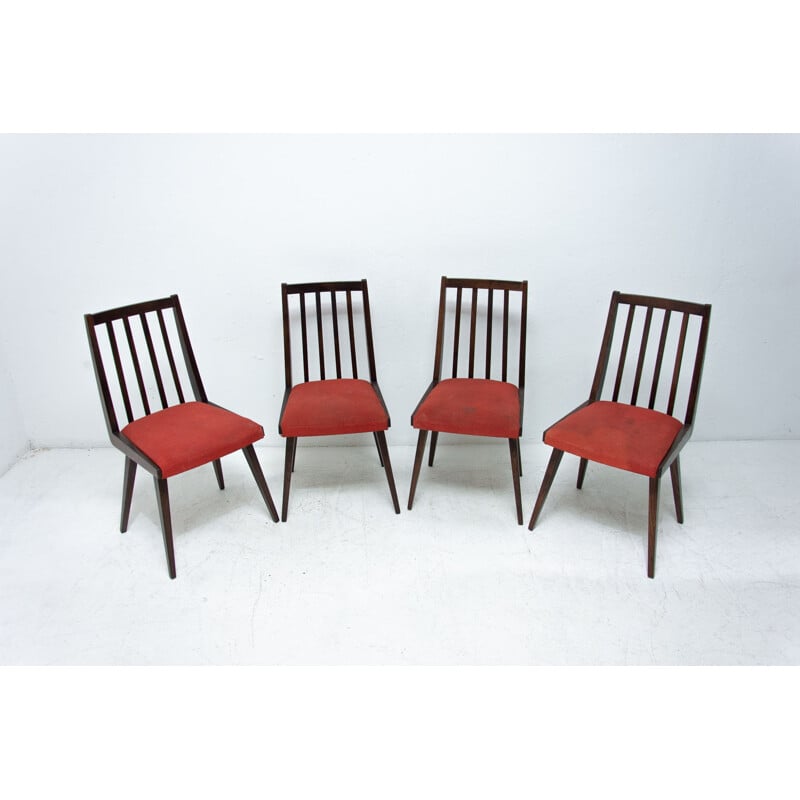 Set aus 4 Vintage-Stühlen von Jiří Jiroutek für Interiér Praha 1960