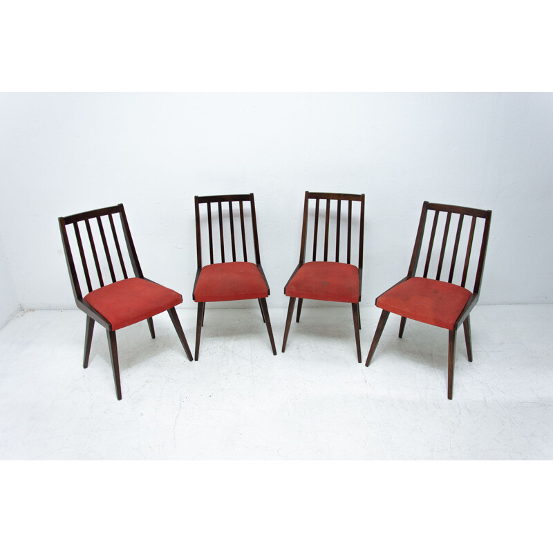 Set van 4 vintage stoelen van Jiří Jiroutek voor Interiér Praha 1960