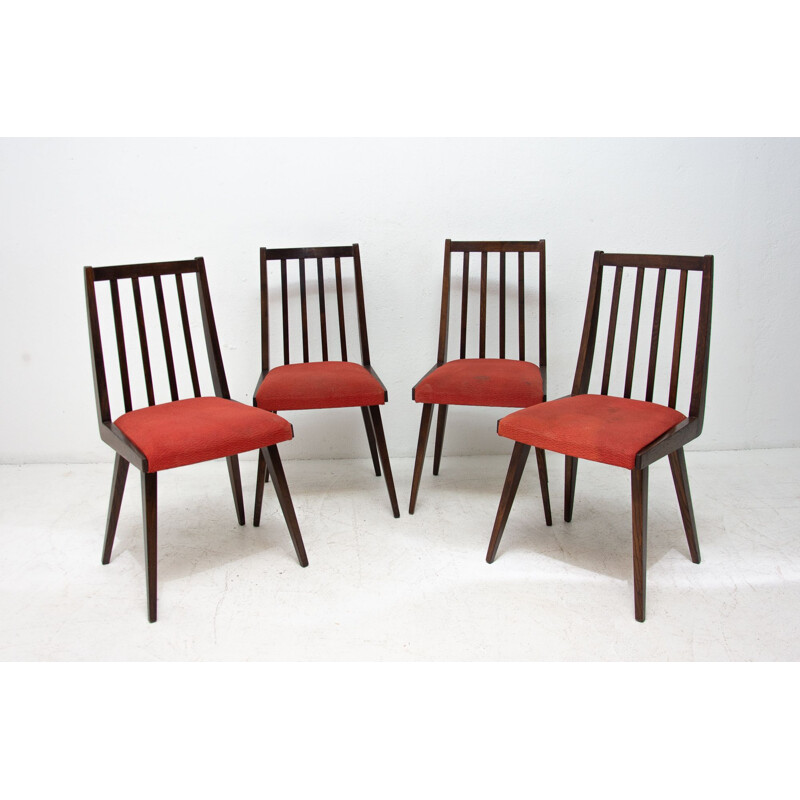Set van 4 vintage stoelen van Jiří Jiroutek voor Interiér Praha 1960