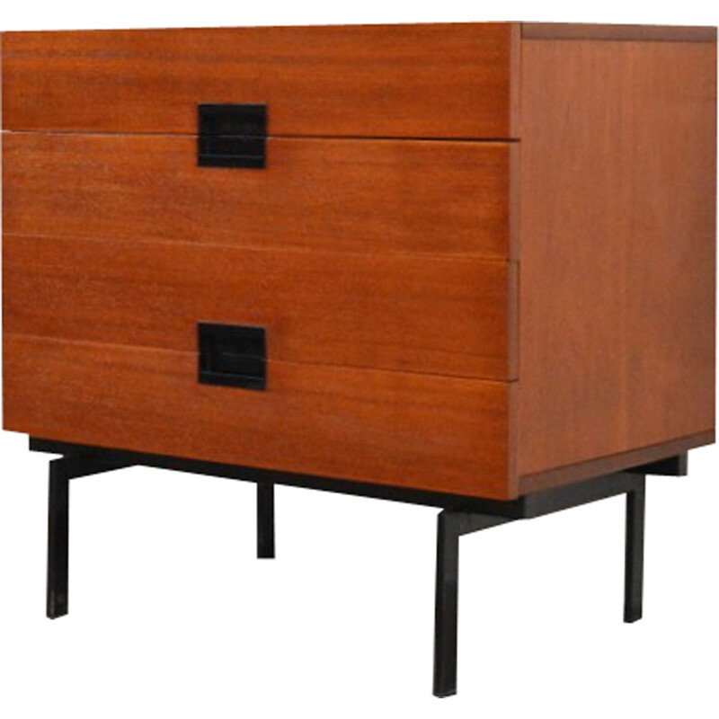 Pastoe chest of drawers in teak and metal, Cees BRAAKMAN - 1950s