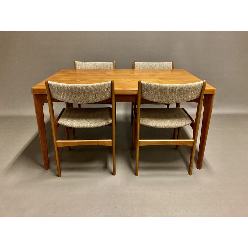 Vintage table and chairs set Scandinavian 1950s