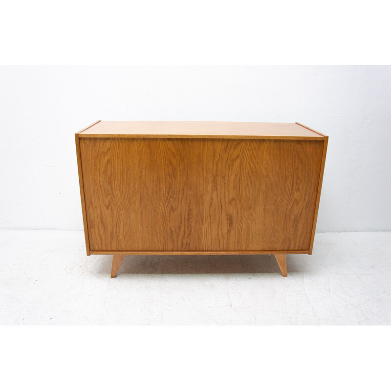 Vintage beechwood sideboard U-452 by Jiří Jiroutek, Czechoslovakia 1960