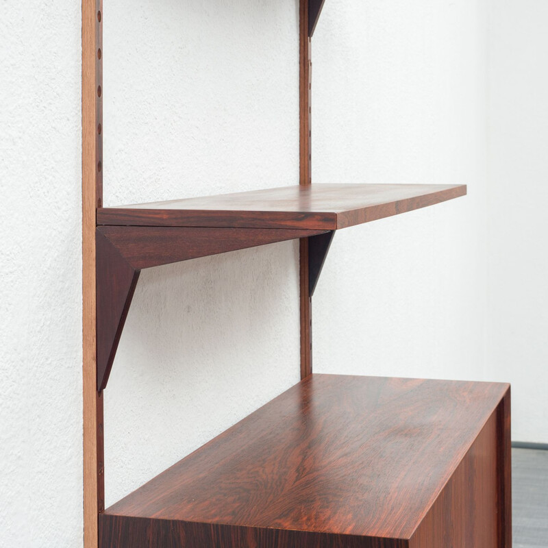 Vintage shelf system, cabinet and 2 shelves rosewood Poul Cadovius Danish 1960s