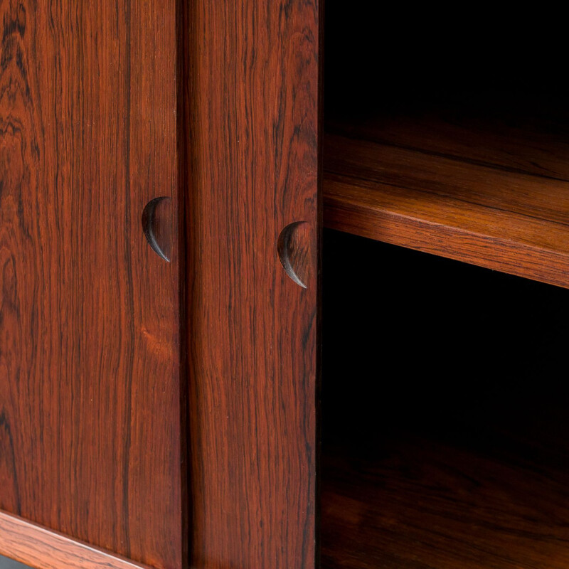 Vintage shelf system, cabinet and 2 shelves rosewood Poul Cadovius Danish 1960s