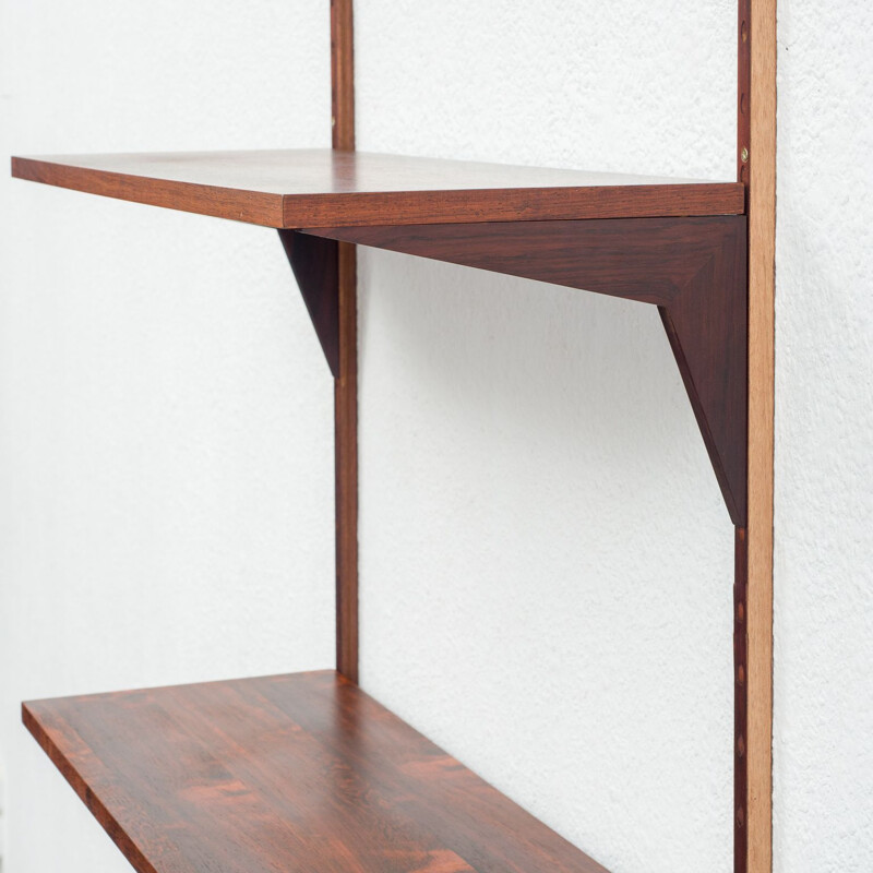 Vintage shelf system, cabinet and 2 shelves rosewood Poul Cadovius Danish 1960s