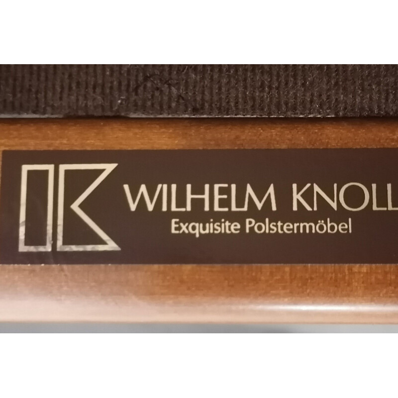 Canapé vintage en merisier professionnel Wilhelm Knoll 1960