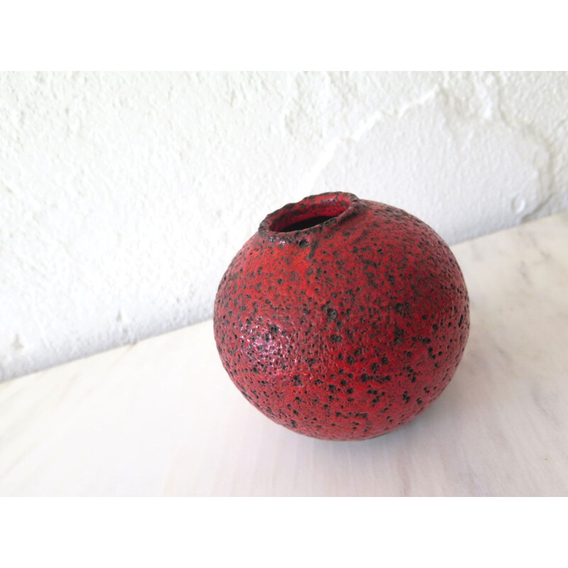Vintage ceramic vase Fal lava 1950s