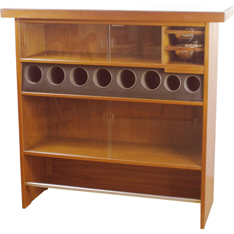 Meuble de rangement bar scandinave Heltborg Mobler en bois de teck - 1960