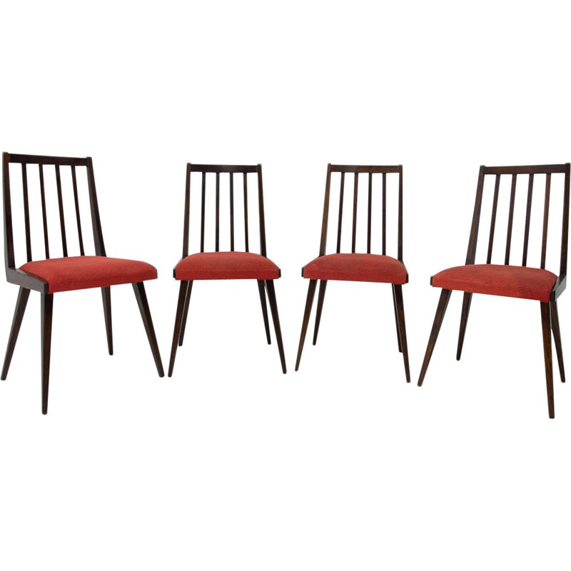 Lot de 4 chaises vintage par Jiří Jiroutek pour Interiér Praha 1960