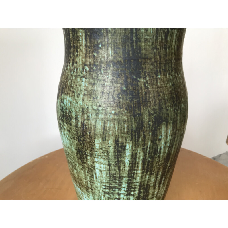 Vintage ceramic vase Accolay 1960s