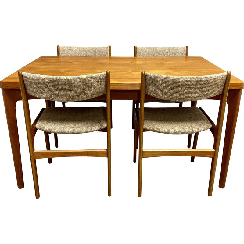 Vintage table and chairs set Scandinavian 1950s