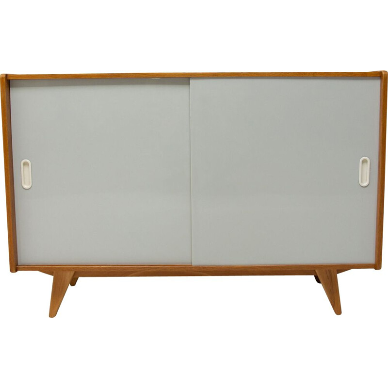 Vintage beechwood sideboard U-452 by Jiří Jiroutek, Czechoslovakia 1960