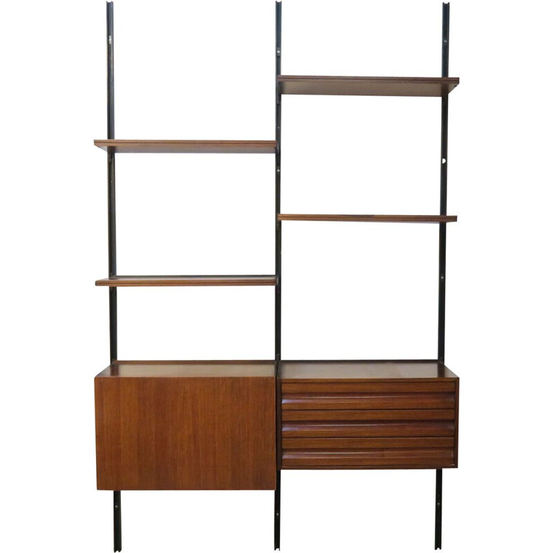 Vintage modular wall shelf E22 by Osvaldo Borsani