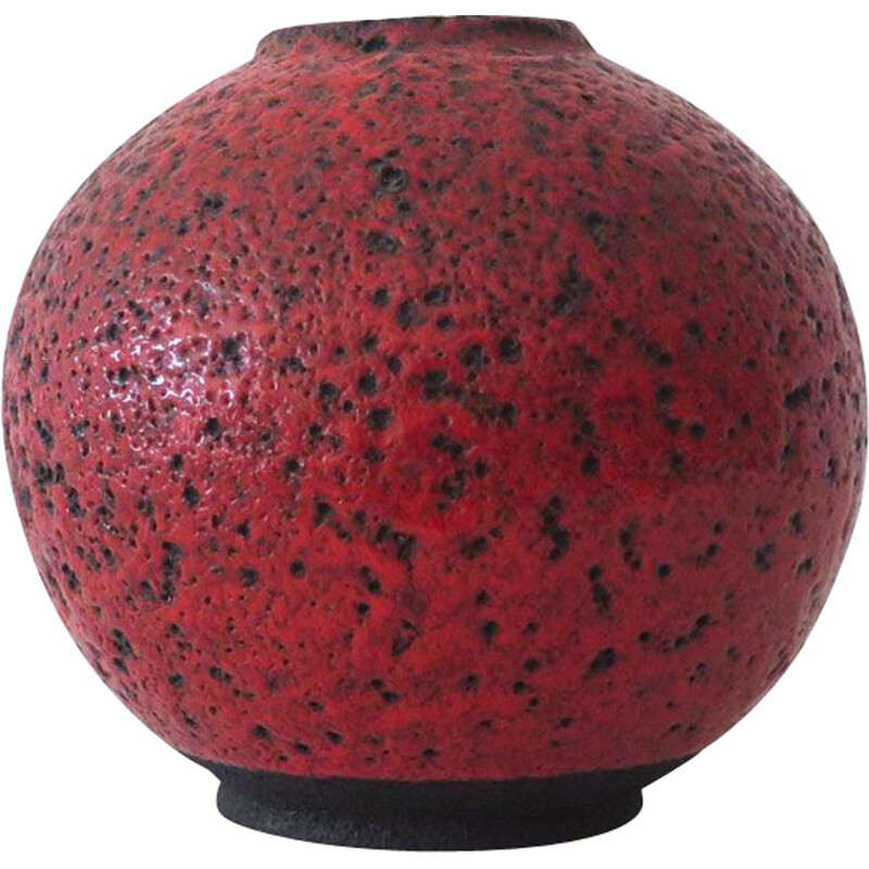 Vase vintage en céramique Fal lava 1950