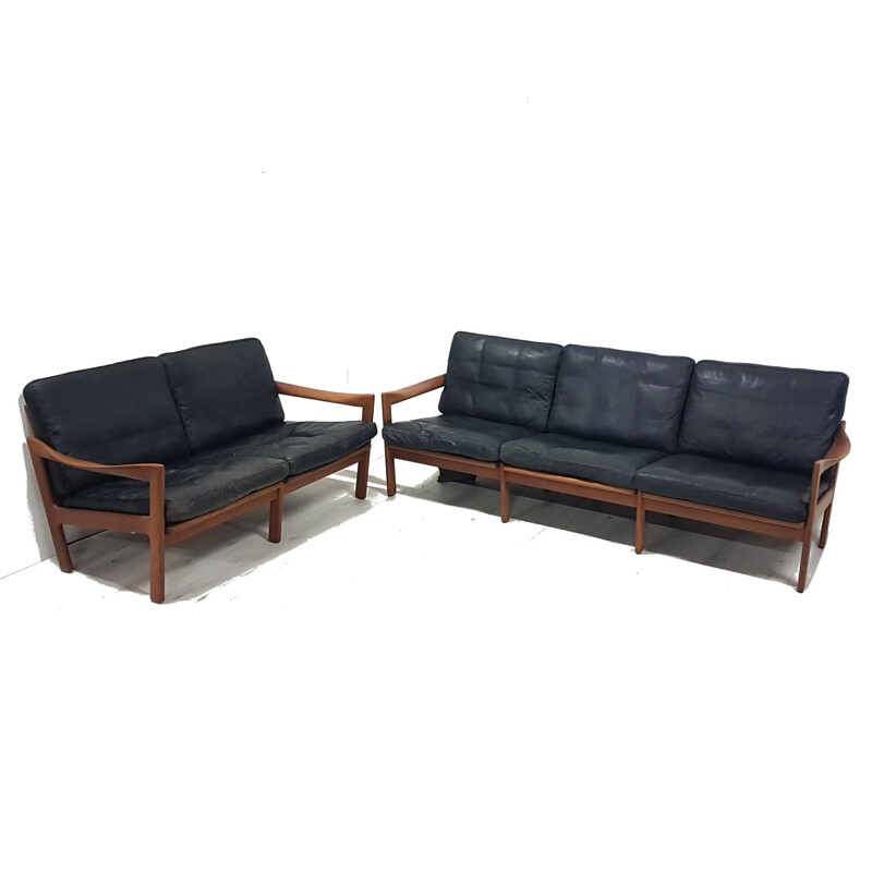 Vintage Modular sofa set by Illum Wikkelso for Eilersen, Denmark 1960s