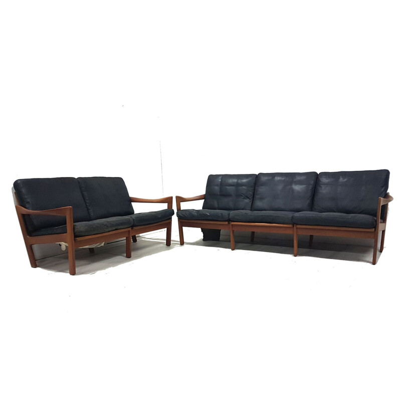 Vintage Modular sofa set by Illum Wikkelso for Eilersen, Denmark 1960s