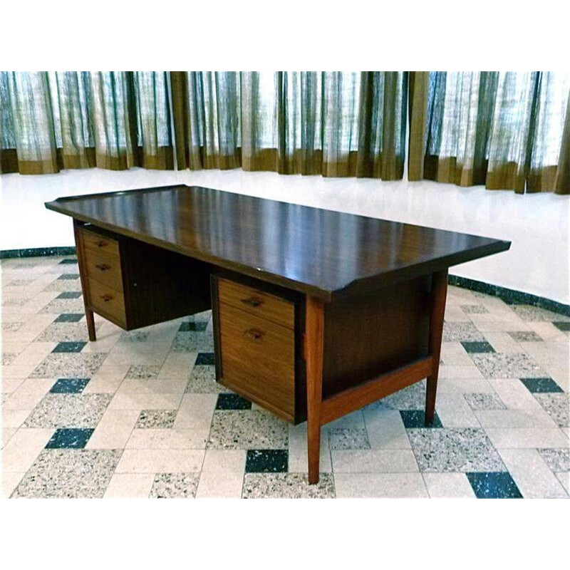 Sibast large executive desk in rosewood, Arne VODDER - 1960s