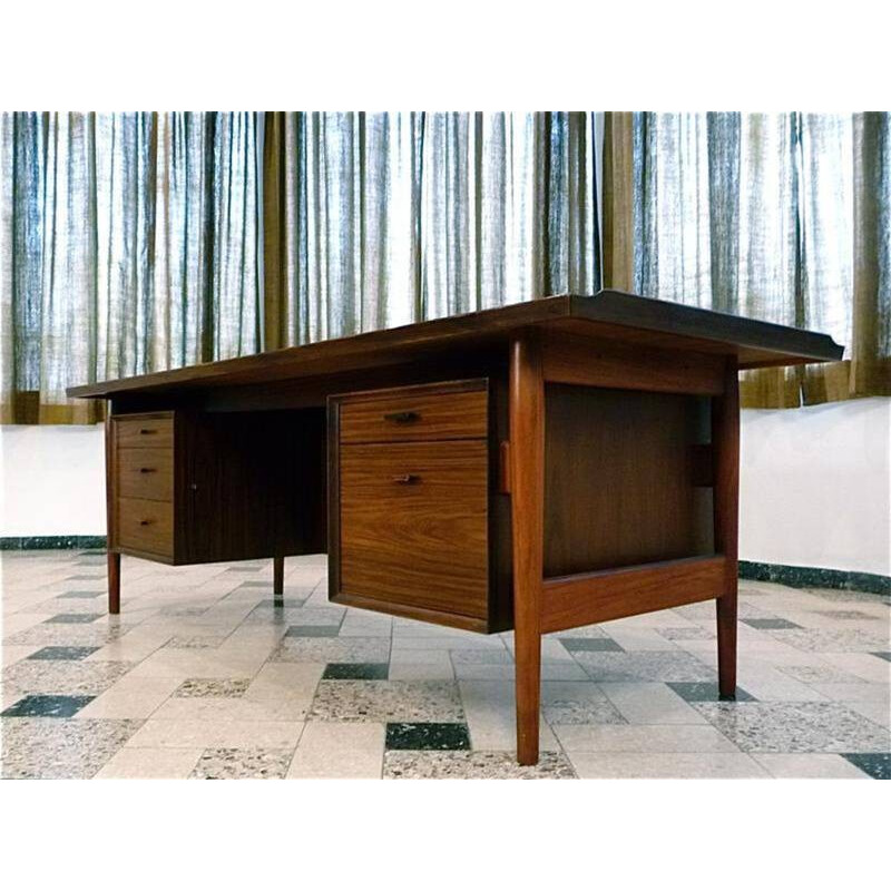 Sibast large executive desk in rosewood, Arne VODDER - 1960s