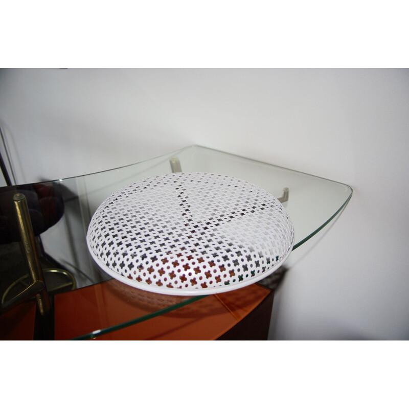 Vintage tray in perforated metal by M Matégot for Artiméta, 1960