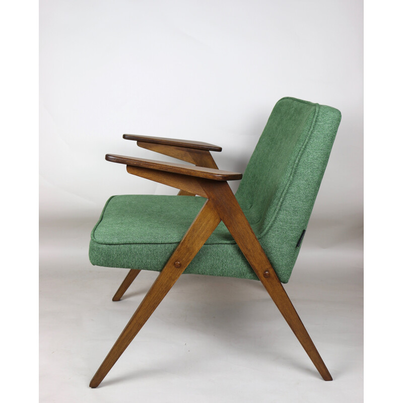 Fauteuil vintage Green Bunny par Józef Chierowski 1970