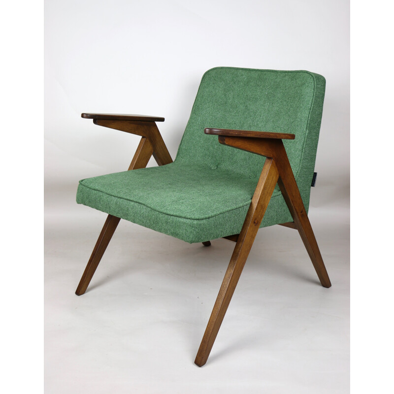 Vintage Green Bunny Armchair by Józef Chierowski 1970s