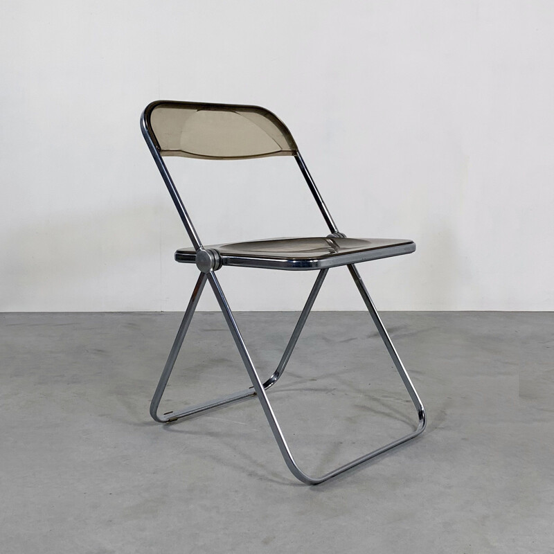 Vintage Plia folding chair by Giancarlo Piretti for Castelli 1960s