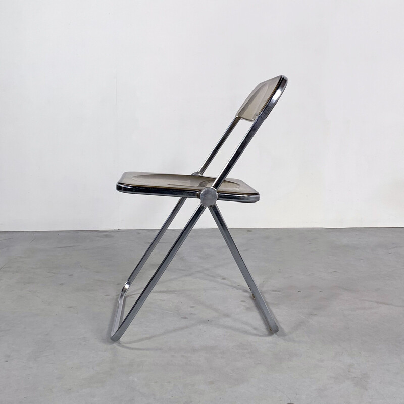 Vintage Plia folding chair by Giancarlo Piretti for Castelli 1960s