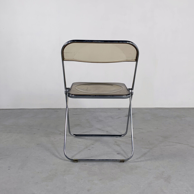 Vintage Plia folding chair by Giancarlo Piretti for Castelli 1960s