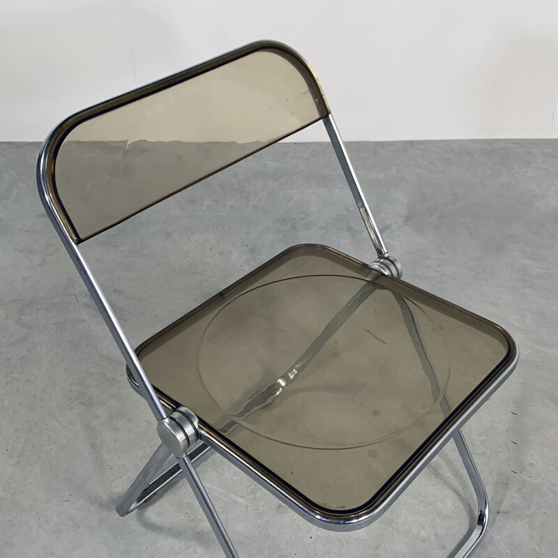 Vintage Plia folding chair by Giancarlo Piretti for Castelli 1960s