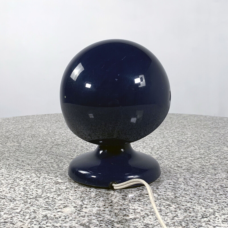 Vintage Dark Blue Jucker 147 Table Lamp by Tobia & Afra Scarpa for Flos 1960s