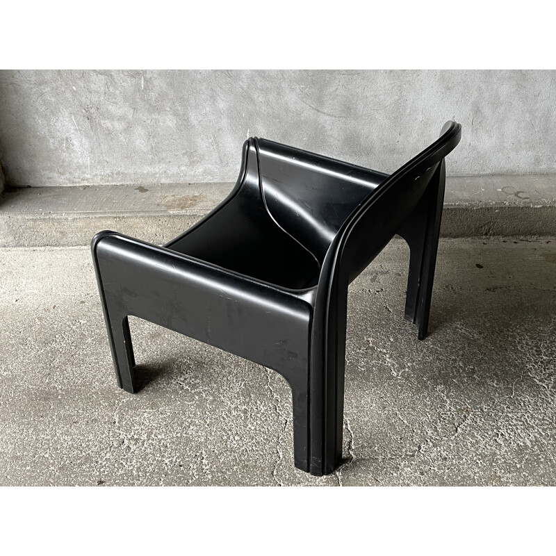 Vintage fauteuil van Gae Aulenti voor Kartell 1980