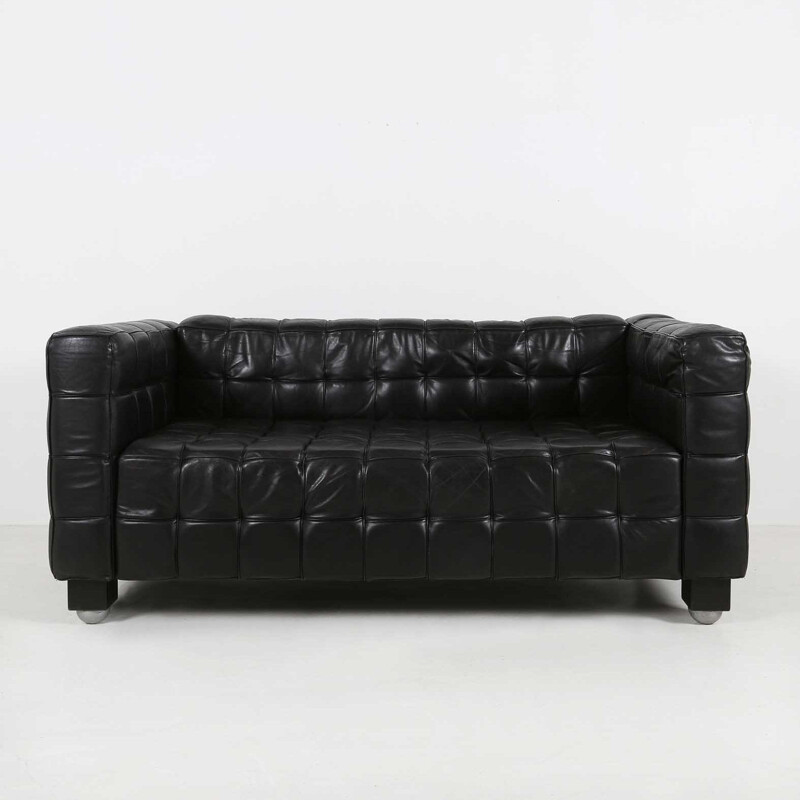 Vintage kubus sofa by Josef Hoffmann 1980s