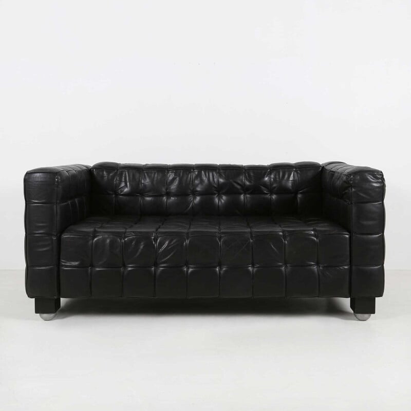 Vintage kubus sofa by Josef Hoffmann 1980s