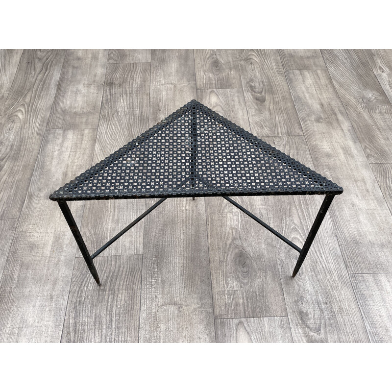 Viintage triangle coffee table by Mathieu Matégot 1950s