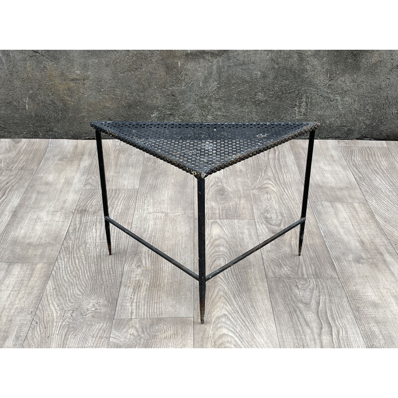 Viintage triangle coffee table by Mathieu Matégot 1950s