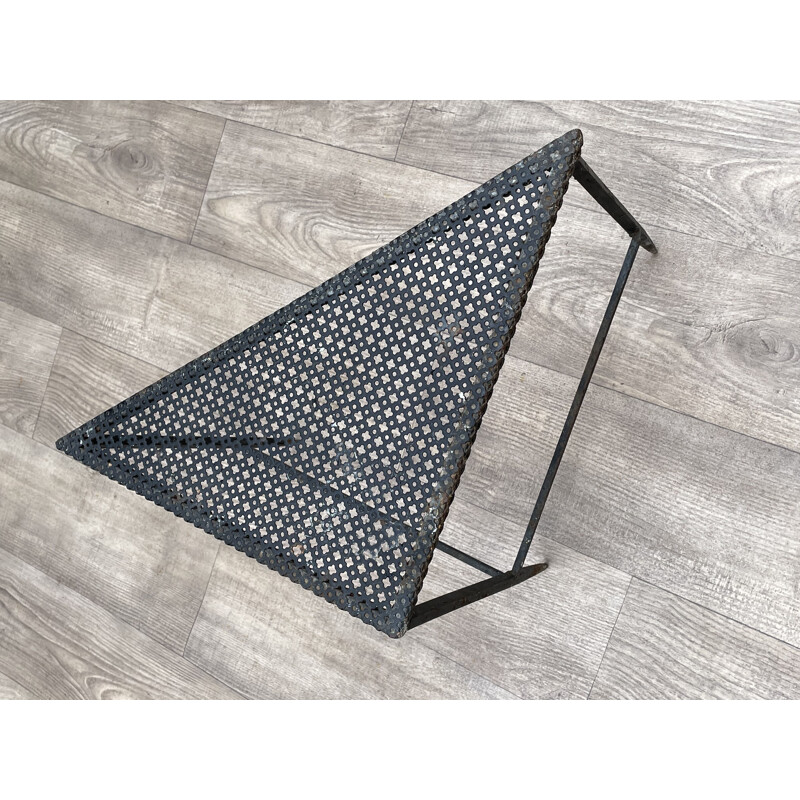 Viintage triangle coffee table by Mathieu Matégot 1950s