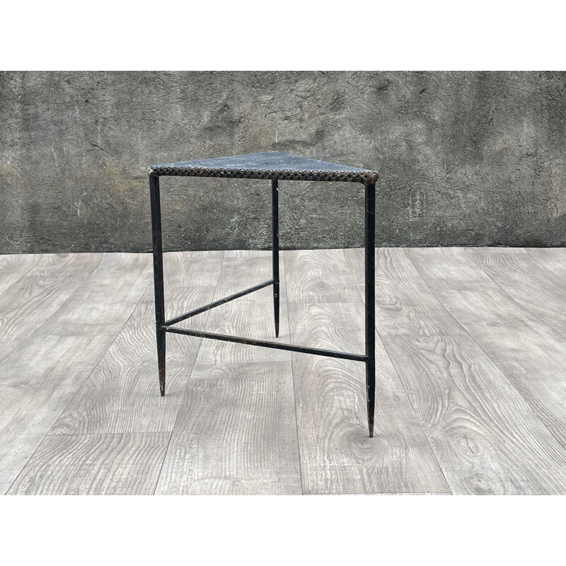 Viintage triangle coffee table by Mathieu Matégot 1950s