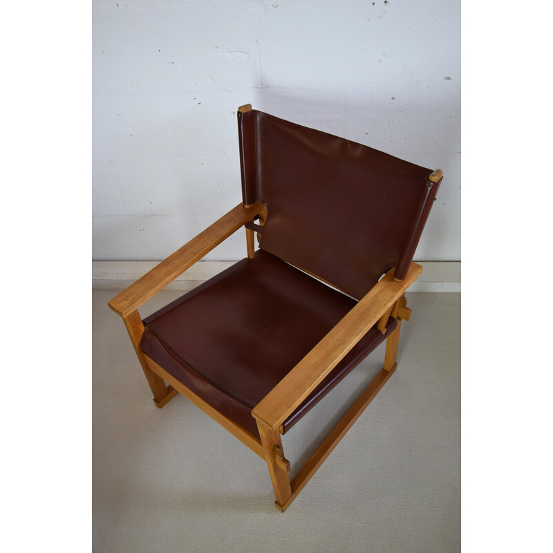 Vintage Safari Armchair by Poul Hundevad, Denmark 1950s