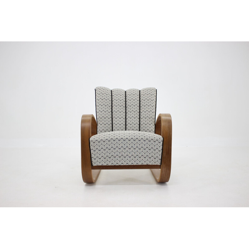 Vintage Miroslav Navratil Cantilever Lounge Chair, Czechoslovakia 1940s