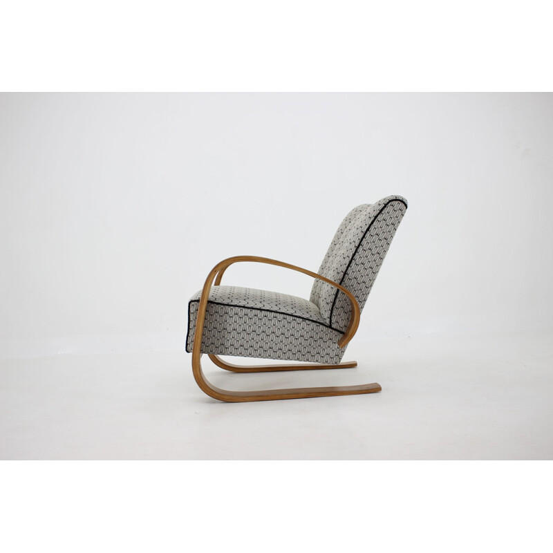 Fauteuil lounge vintage cantilever de Miroslav Navratil, Tchécoslovaquie 1940