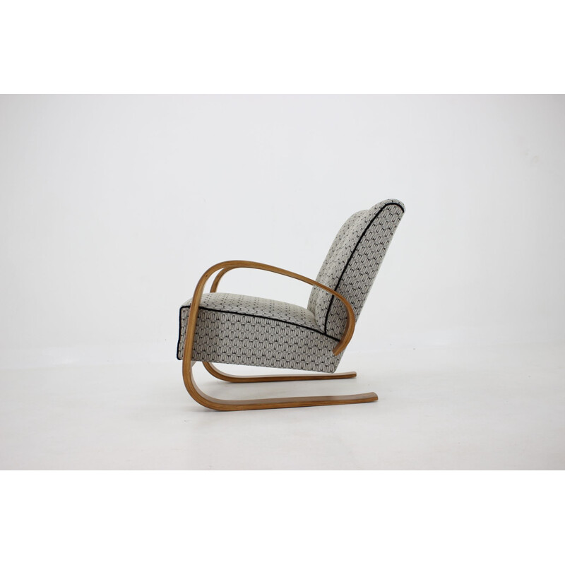 Vintage Miroslav Navratil Cantilever Lounge Chair, Czechoslovakia 1940s