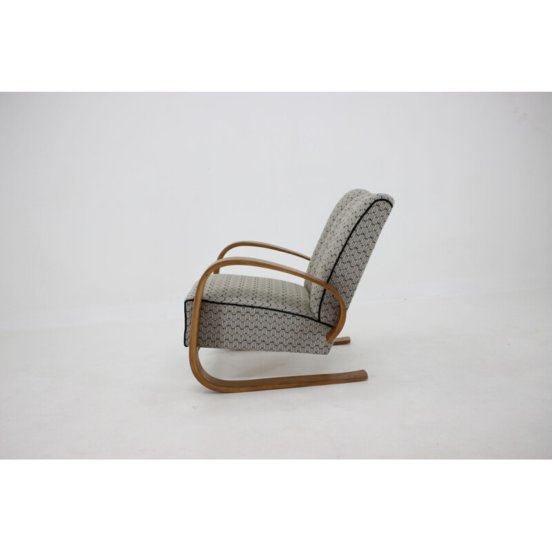 Vintage Miroslav Navratil Cantilever Lounge Chair, Czechoslovakia 1940s