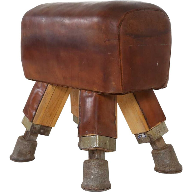Vintage Early leather pommel horse 1920s