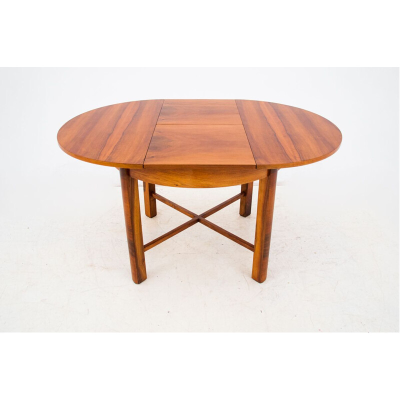 Vintage Art Deco dining table, Poland 1950s