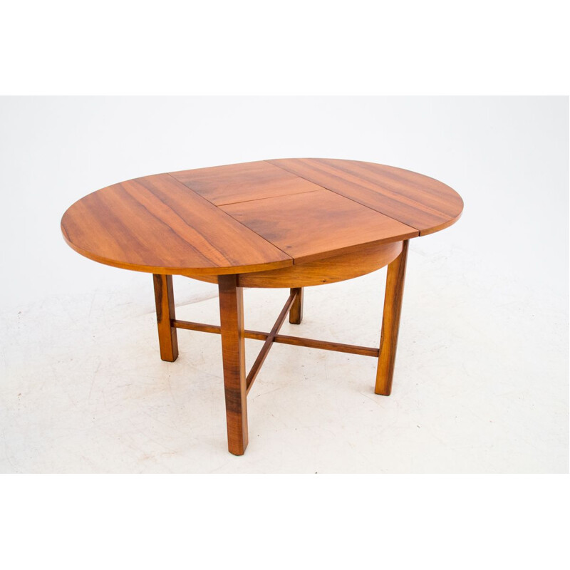 Vintage Art Deco dining table, Poland 1950s