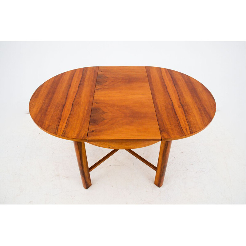 Vintage Art Deco dining table, Poland 1950s