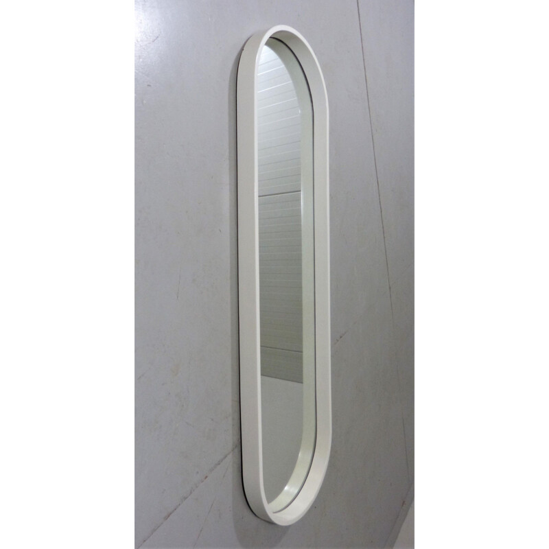 Large vintage oblong oval wall mirror 1960s