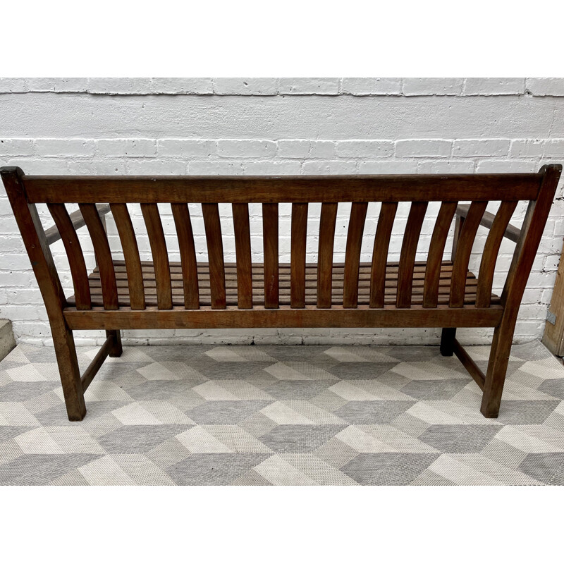 Vintage Solid Wood Garden Bench by Alexander Rose 